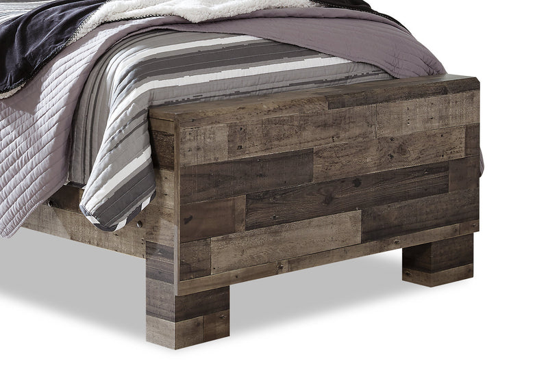 Derekson Panel Bed for Kids, Grey - Twin Size