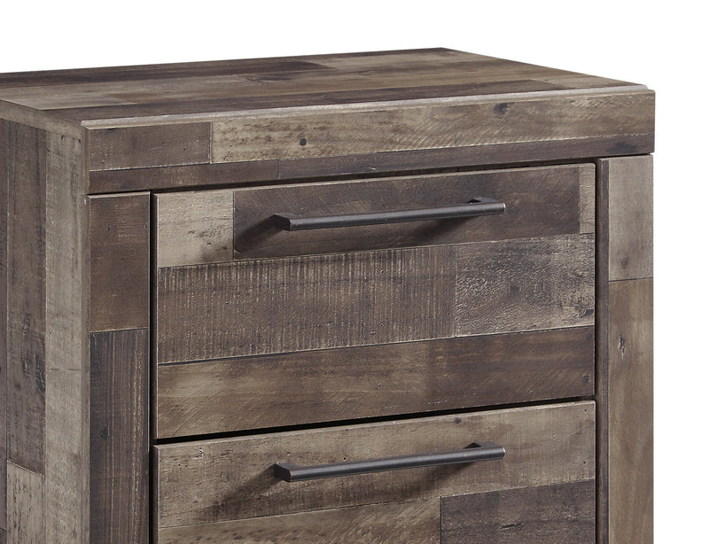 Derekson 6pc Bedroom Set with Panel Bed, Dresser, Mirror & Nightstand for Kids, Grey - Twin Size