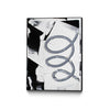 \"Swirl \" Canvas Framed Black 24x32 Wall Art