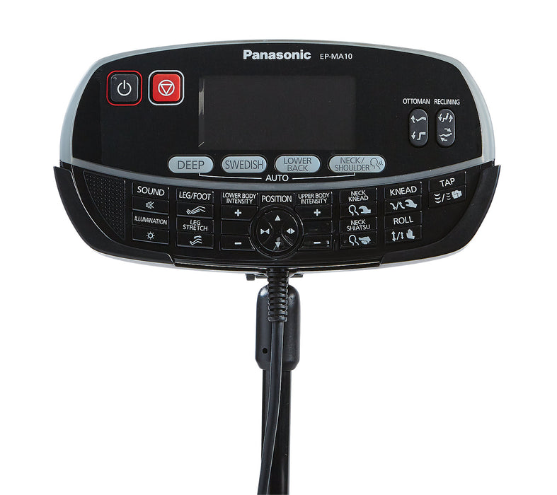 Panasonic Urban Collection 48.1\" High-Quality Synthetic Leather Massage Power Reclining Chair - Black