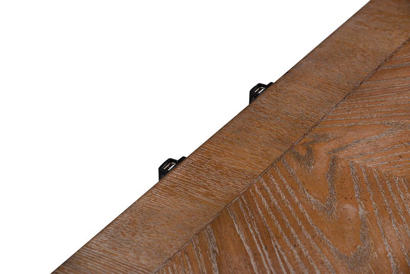 Grace Bedside 2-Drawer Nightstand with Built-in USB Ports, 28\"W x 28\"H - Antique White