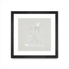 \"Serene Seaside Ii Tan\" Matted and Framed Black 30x30 Wall Art