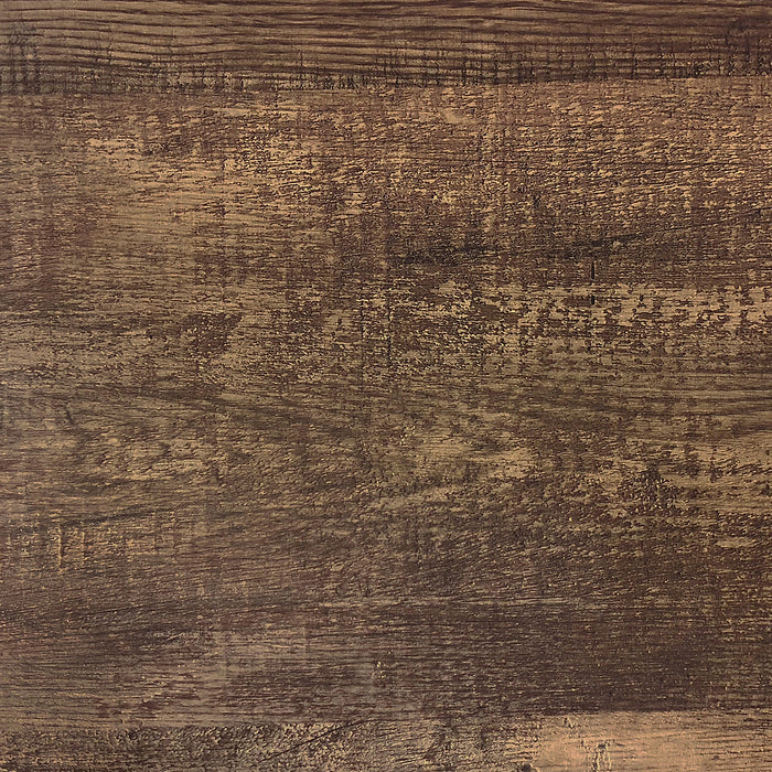 Harper 15.75\" Modern Chairside Table with Storage - Brown with Black Metal Legs