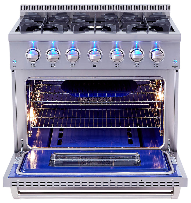 Thor Kitchen 5.2 Cu. Ft. Freestanding Dual Fuel Range - HRD3606U-SS