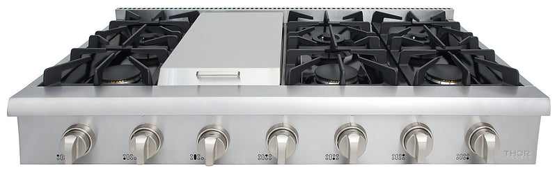 Thor Kitchen 48\" Gas Range Top with Griddle - HRT4806U-SS