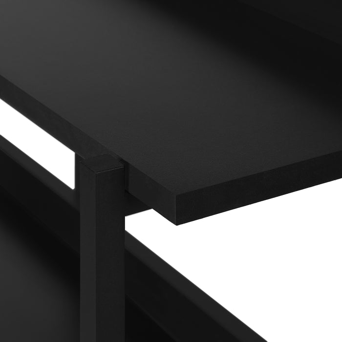 Black on Black Console Table