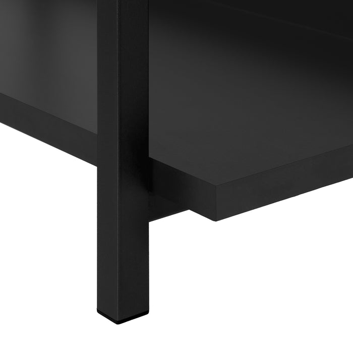 Black on Black Console Table