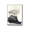 \"Organza 3\" Canvas Framed Black 18x24 Wall Art
