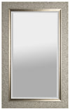 Designer Silver Beveled Mirror - 27\" x 43\"