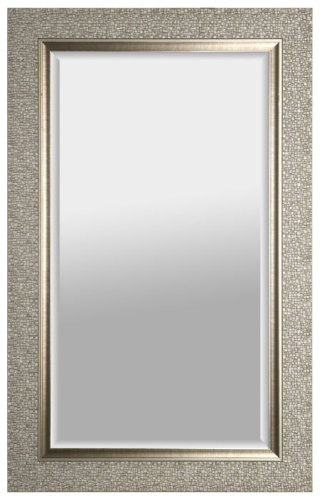 Designer Silver Beveled Mirror - 27\" x 43\"