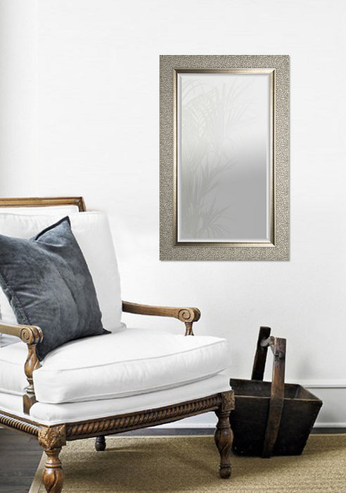 Designer Silver Beveled Mirror - 27\" x 43\"