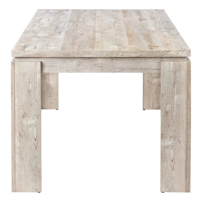 Taupe Reclaimed Wood-look Dining Table