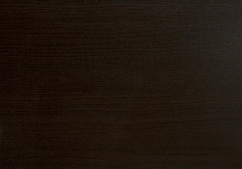 Espresso Chrome Metal Dining Table