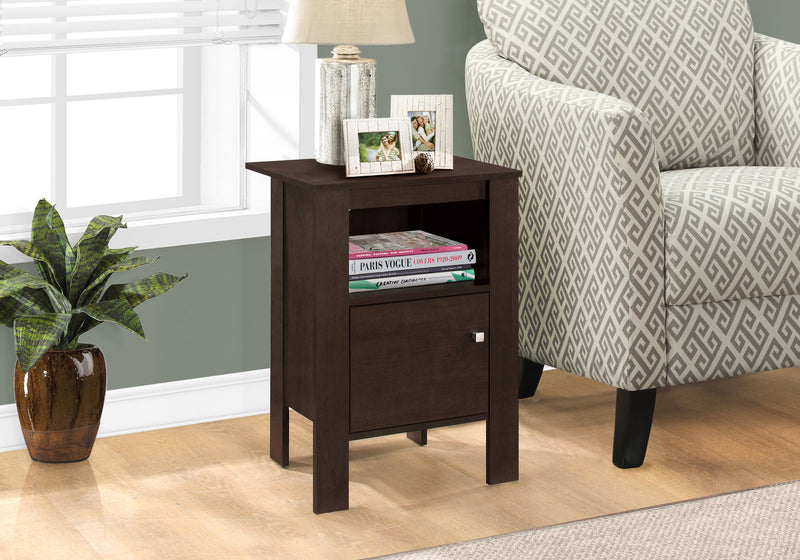 Espresso Side Table Nightstand