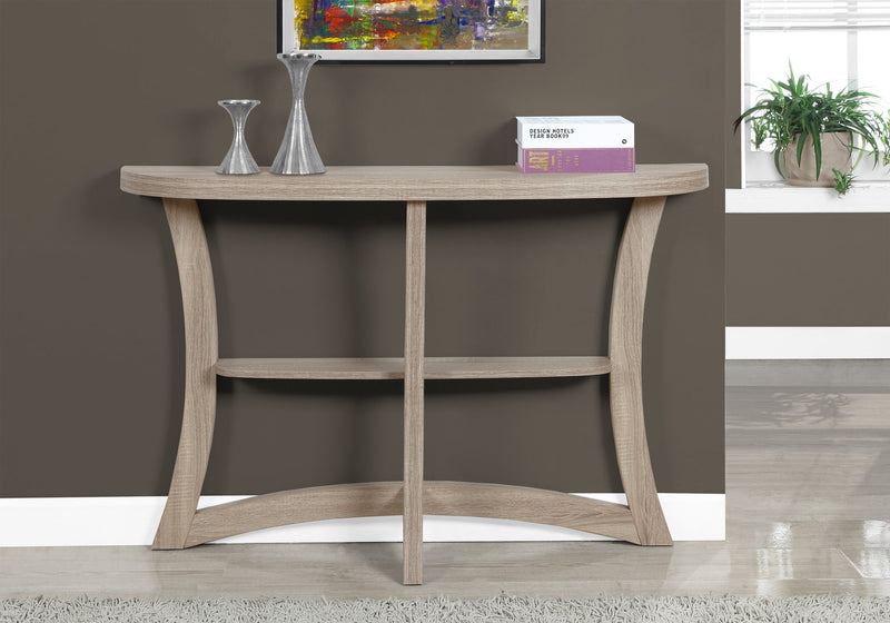Dark Taupe Hall Console Accent Table