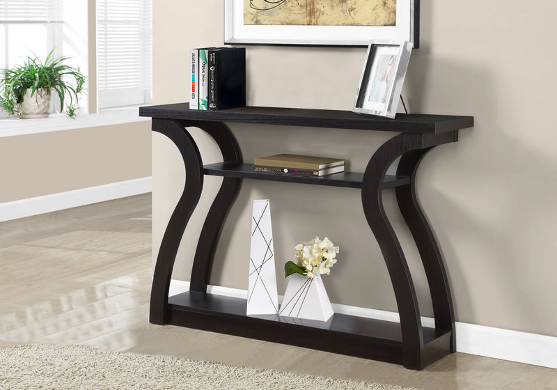 Espresso Hall Console Accent Table