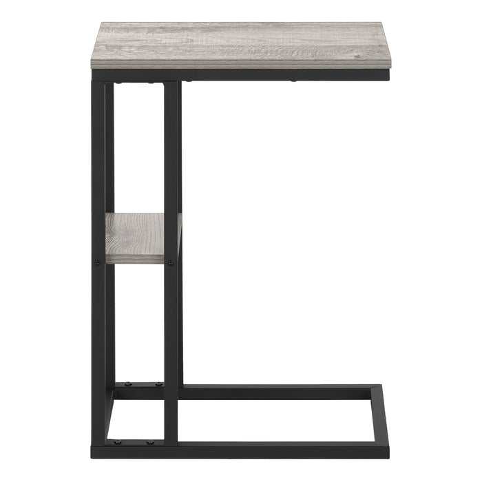 Grey black Metal Side Table