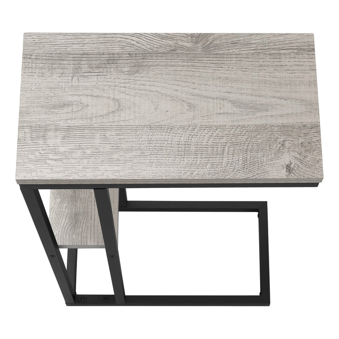 Grey black Metal Side Table
