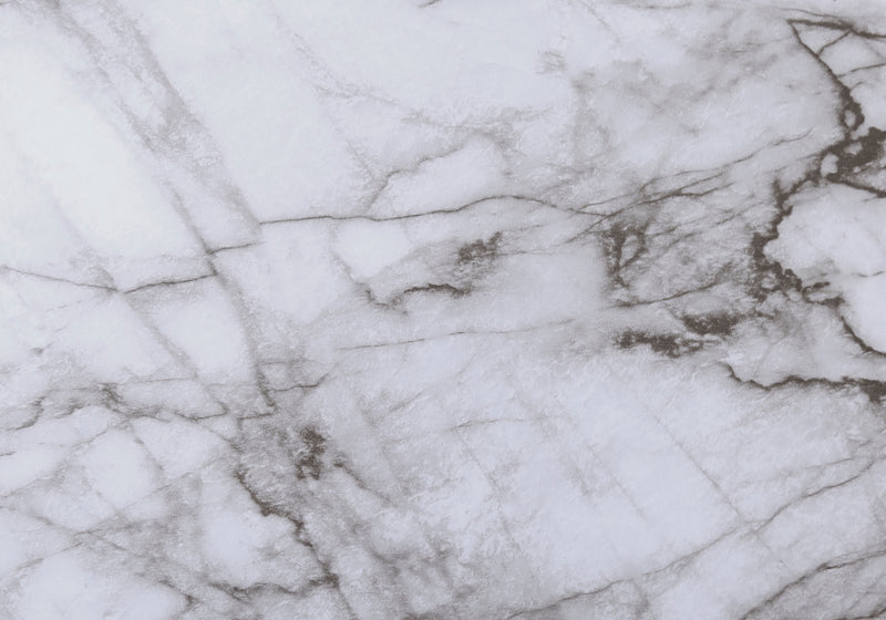 White Marble-look Bookcase