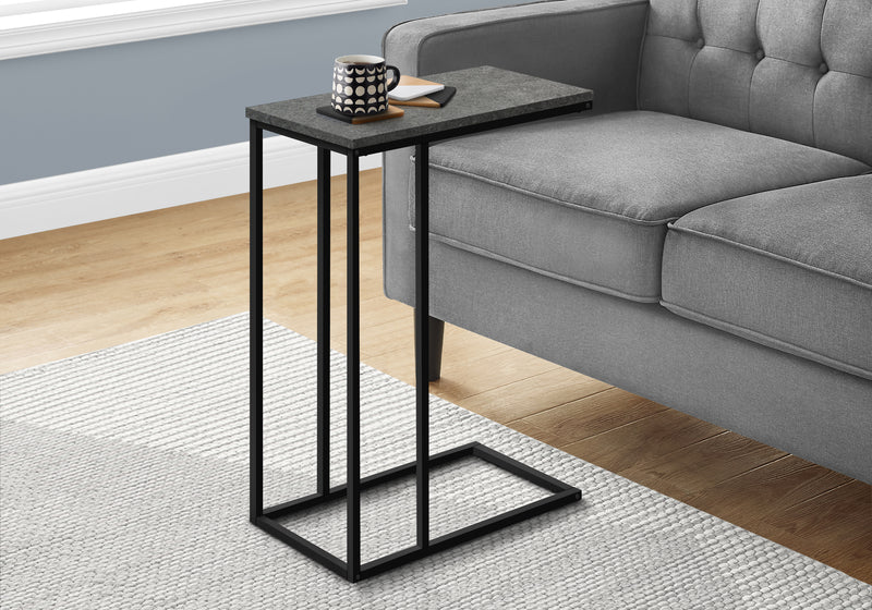 Grey Stone-look Side Table