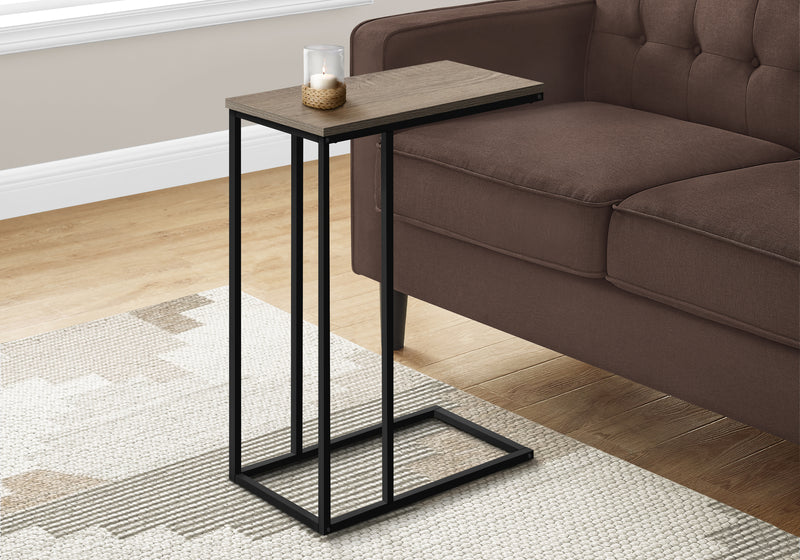 Dark Taupe Wood-look Side Table