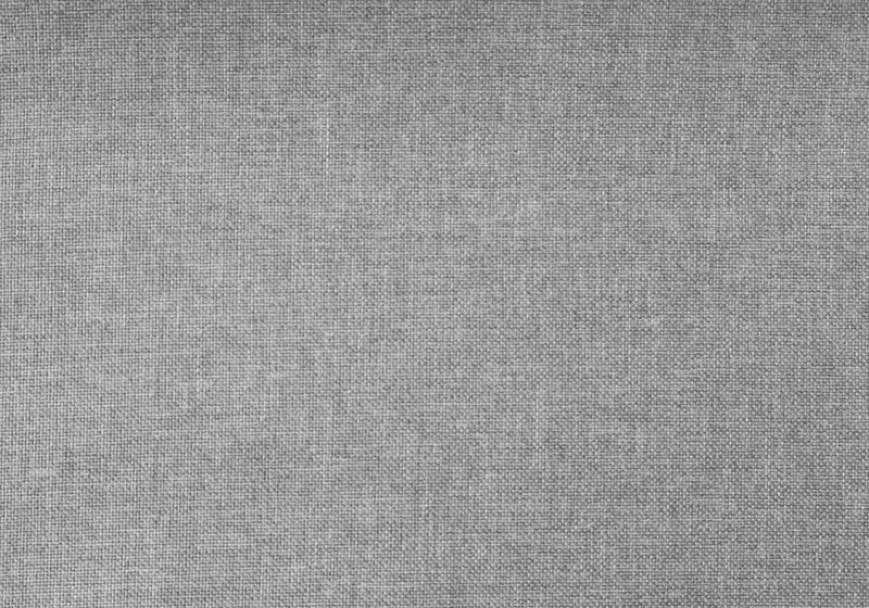 Queen Size Grey Linen with Chrome Legs Bed