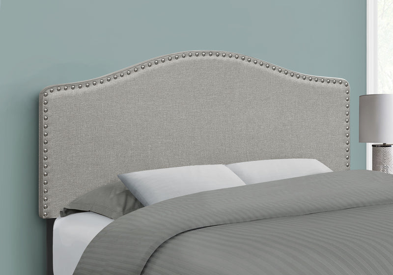 Full Size Grey Linen-look Headboard