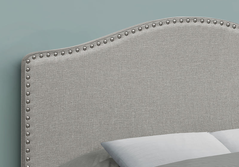 Full Size Grey Linen-look Headboard