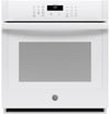 GE 27\" 4.3 Cu. Ft. Electric Wall Oven with Self Clean TrueTemp System - ADA Compliant - White - JKS3000DNWW
