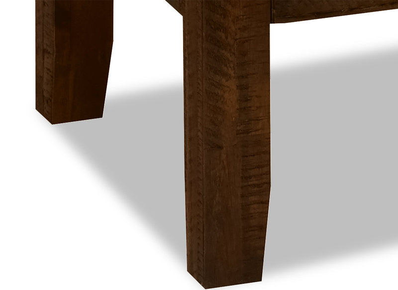 Konagrove 48\" Rustic Coffee Table with Storage and Casters - Dark Brown  Wood