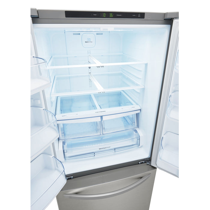 LG 30\" 22 Cu. Ft. French-Door Refrigerator - Smudge Proof Stainless Steel - LRFNS2200S
