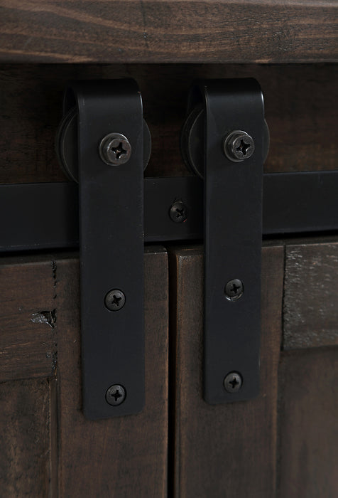 Madison 60\" Rustic TV Stand with Storage and Cable Management for TVs up to 65\"- Brown