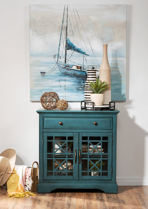 Marseille 32\" Accent Cabinet with Drawer - Antique Blue