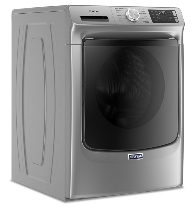 Maytag Front-Load 5.5 Cu. Ft. Washer with Extra Power and 7.3 Cu. Ft. Gas Steam Dryer – Slate