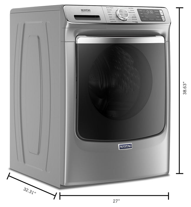 Maytag 5.8 Cu. Ft. Smart Front-Load High-Efficiency Steam Washer - Metallic Slate - Stackable - MHW8630HC