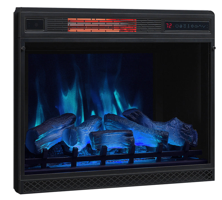 Munich 68\" Electric Fireplace TV Stand with Storage and Cable Management for TVs up to 75\"- Espresso