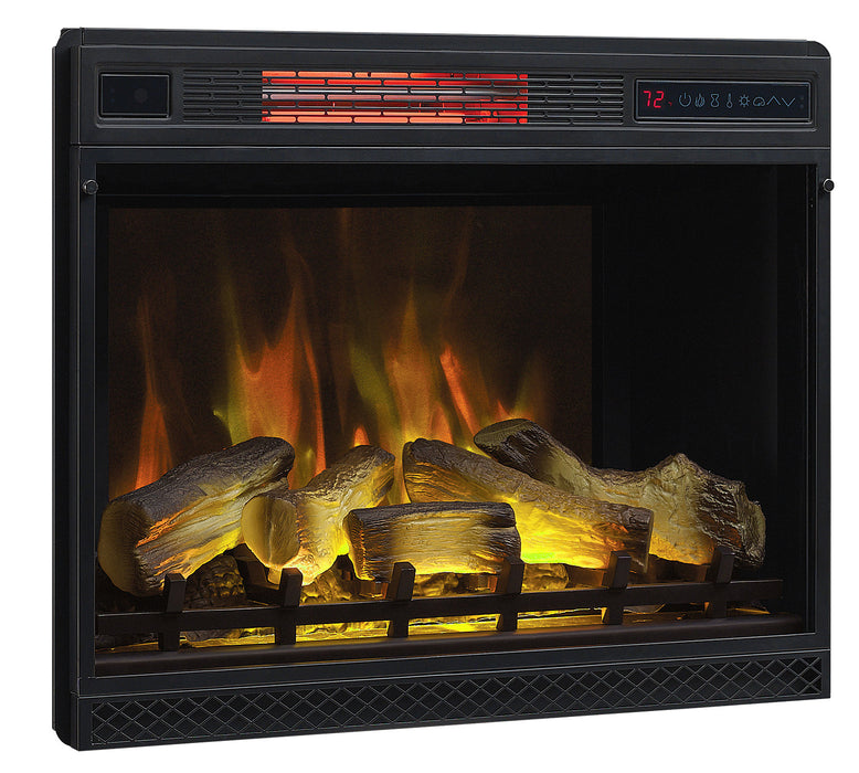 Munich 68\" Electric Fireplace TV Stand with Storage and Cable Management for TVs up to 75\"- Espresso