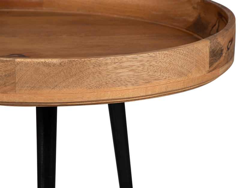 Nashik 20\" Round Accent Table - Brown