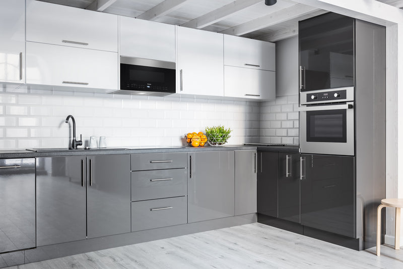 Panasonic 1.9 Cu. Ft. Over-the-Range Microwave with Frameless Smoked Glass Design and Powerful Exhaust Fan - Stainless Steel - NNSG158S