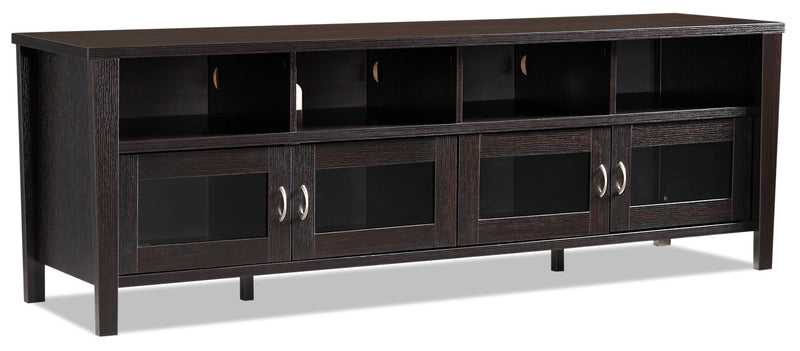 Palmer 72\" TV Stand with Storage and Cable Management for TVs up to 80\"- Reddish Brown