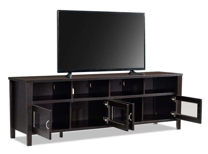 Palmer 72\" TV Stand with Storage and Cable Management for TVs up to 80\"- Reddish Brown