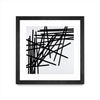 \"Alumettes\" Matted and Framed Black 36x36 Wall Art