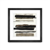 \"Time After Time I\" Matted and Framed Black 30x30 Wall Art