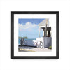 \"Key West Cabana Ii\" Matted and Framed Black 30x30 Wall Art