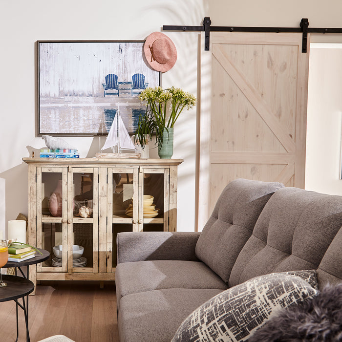 Rocco 70\" 6-Door Large Accent Cabinet - Cream