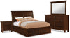 Sonoma 6pc Bedroom Set with Storage Bed, Dresser, Mirror & Nightstand, Mango Brown - Queen Size