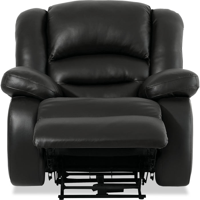Toreno 42\" Genuine Leather Power Reclining Chair - Black