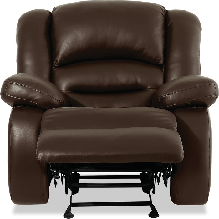 Toreno 42\" Genuine Leather Rocker Reclining Chair - Brown