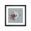\"Floral Symposium Ii\" Matted and Framed Black 36x36 Wall Art
