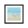 \"Beach Day Ii\" Matted and Framed Black 36x36 Wall Art